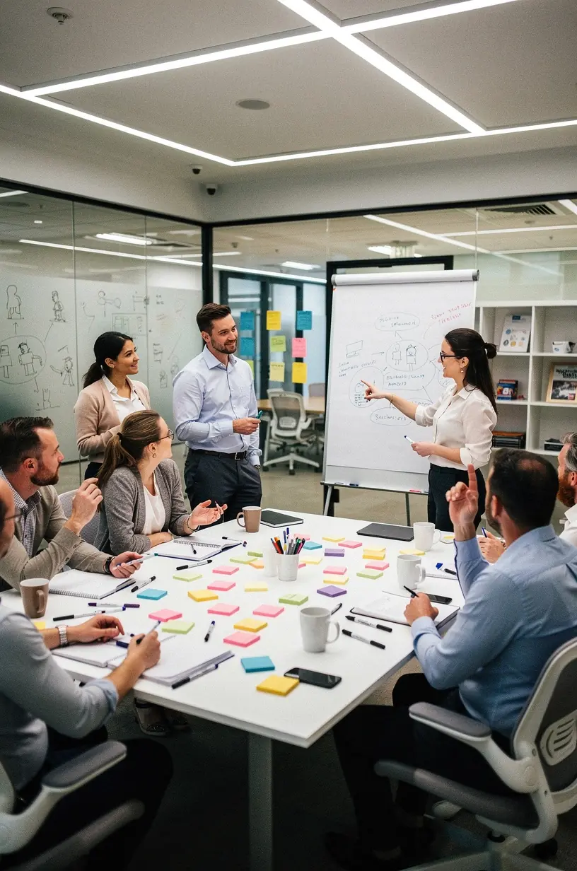Corporate team-building activities enhancing employee performance